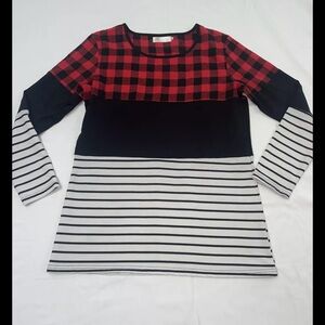 Merry Furs Women’s-Size Large-Buffalo Check/Stripped